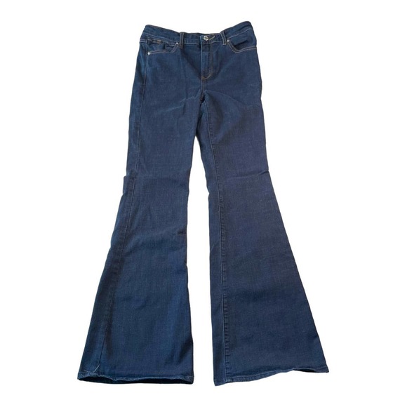 Abercrombie & Fitch Denim - Abercrombie & Fitch Womens Jeans Size 2 Mid Rise Dark Wash Flare Denim Jeans Y2K